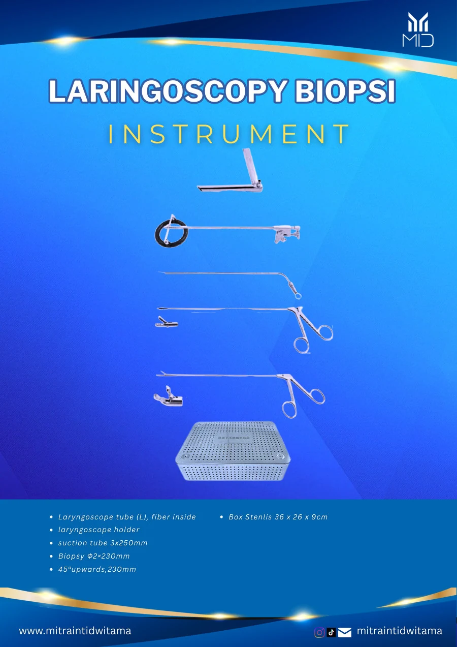 Set Laringoscopy Biopsi Instrument — Visionz
