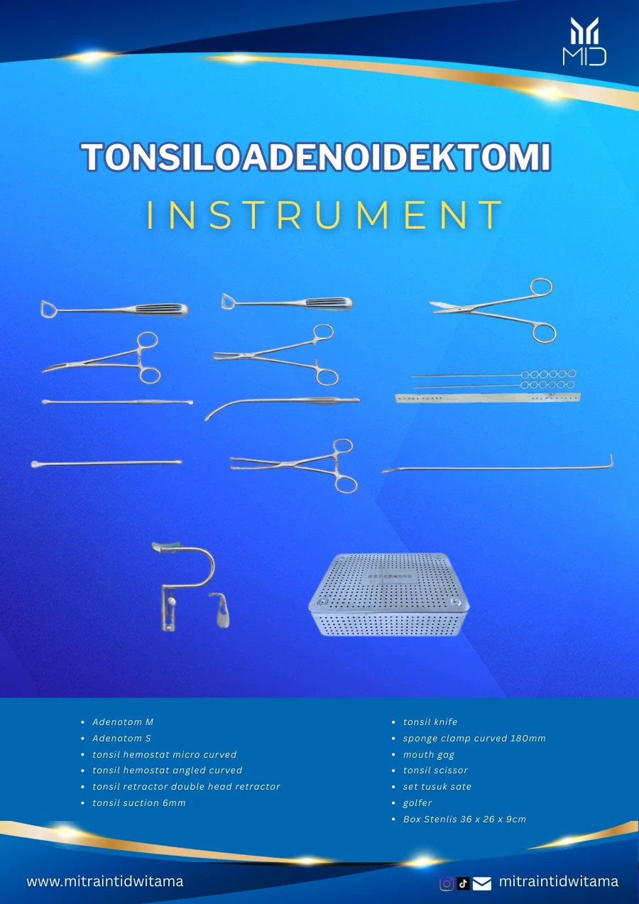Set Tonsiloadenoidektomi Instrument — Visionz
